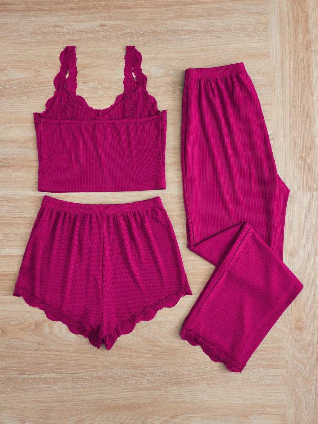 Ensemble de pyjama femme 3 Pcs