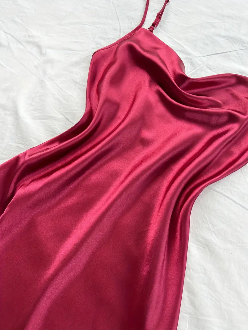 3-Pack Pyjamas Nuisettes Femme à Col Bénitier – 100% Polyester, Automne/Hiver