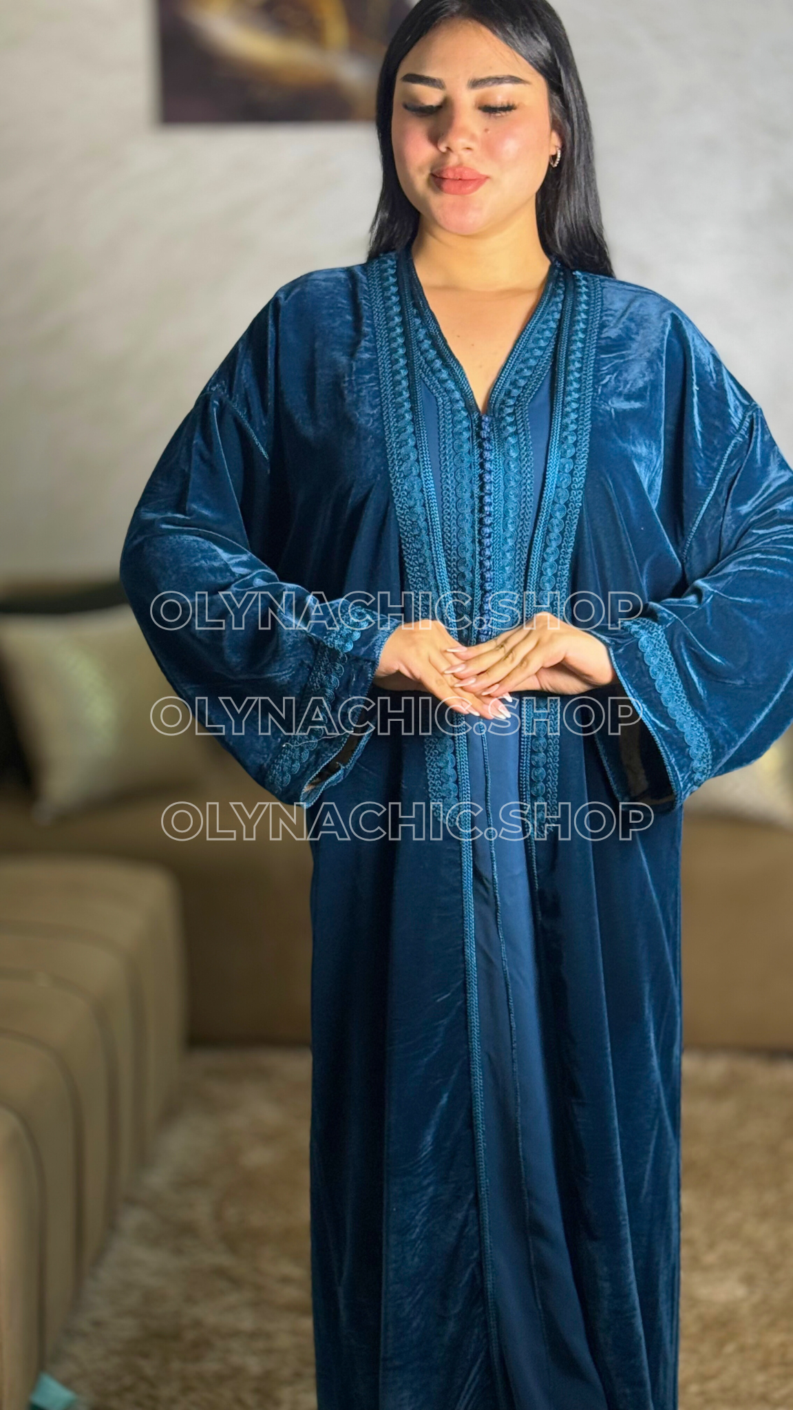 Caftan Kimono – 2 pièces | Tissu Mobra