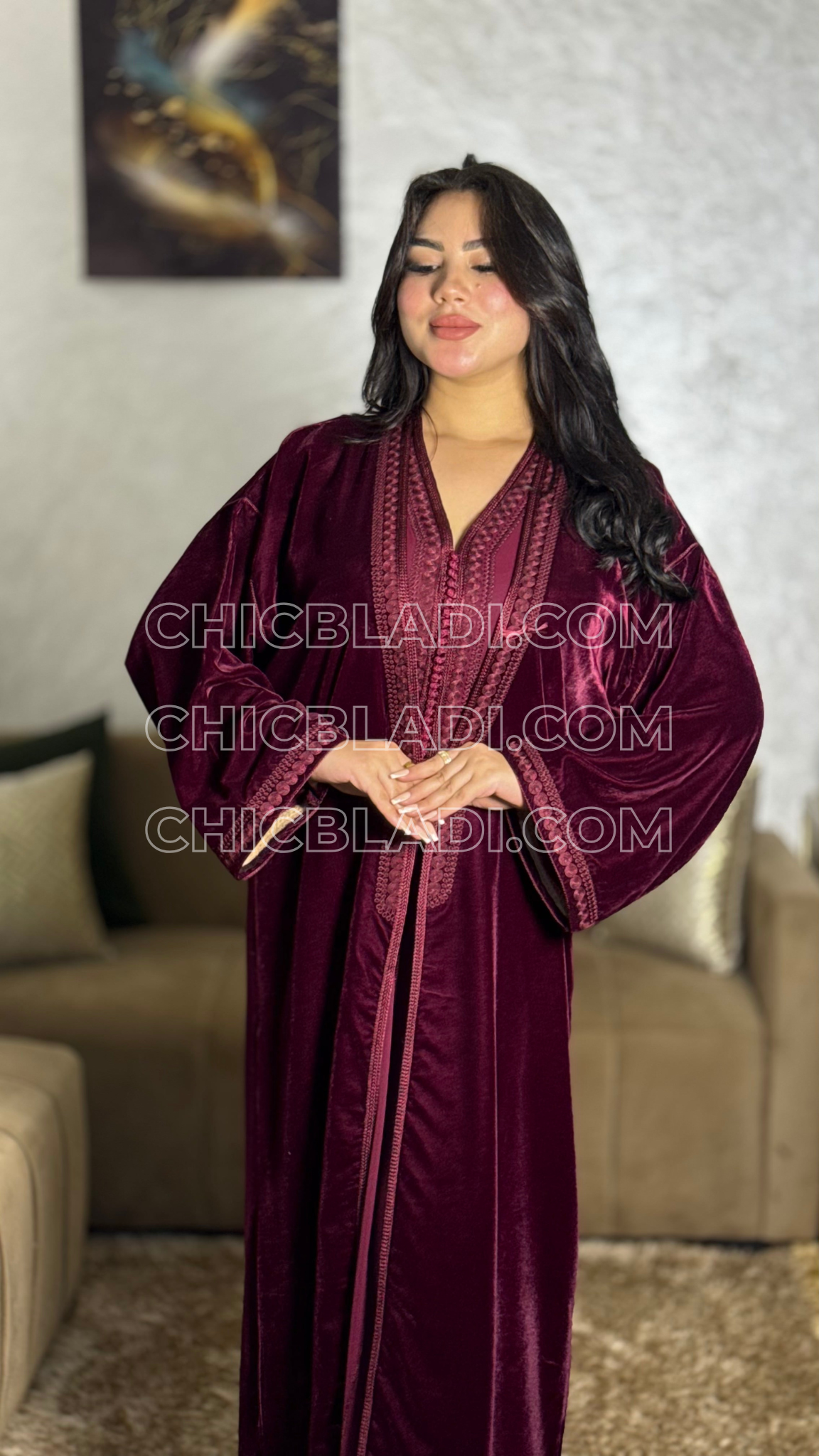 Caftan Kimono – 2 pièces | Tissu Mobra