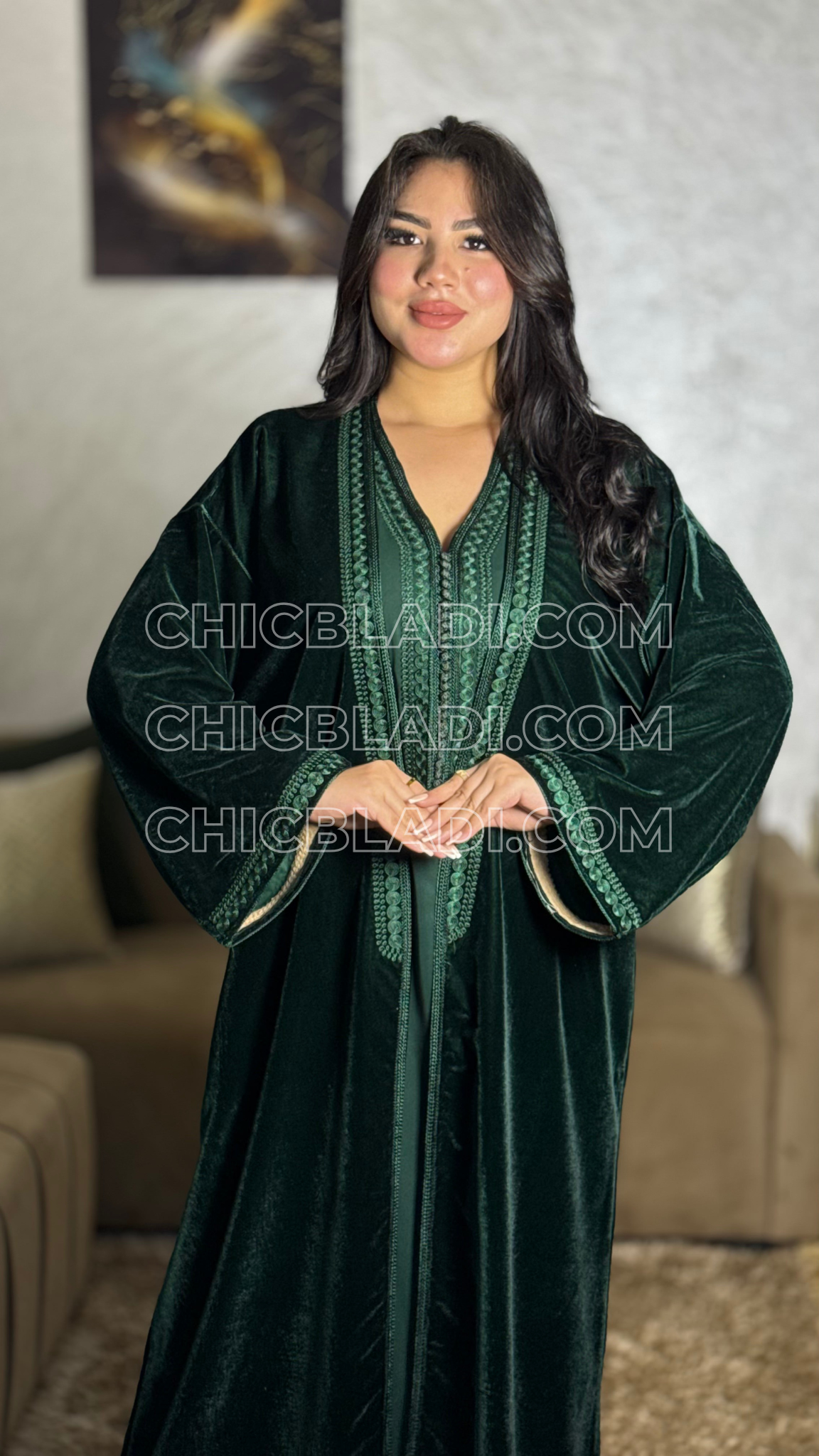 Caftan Kimono – 2 pièces | Tissu Mobra