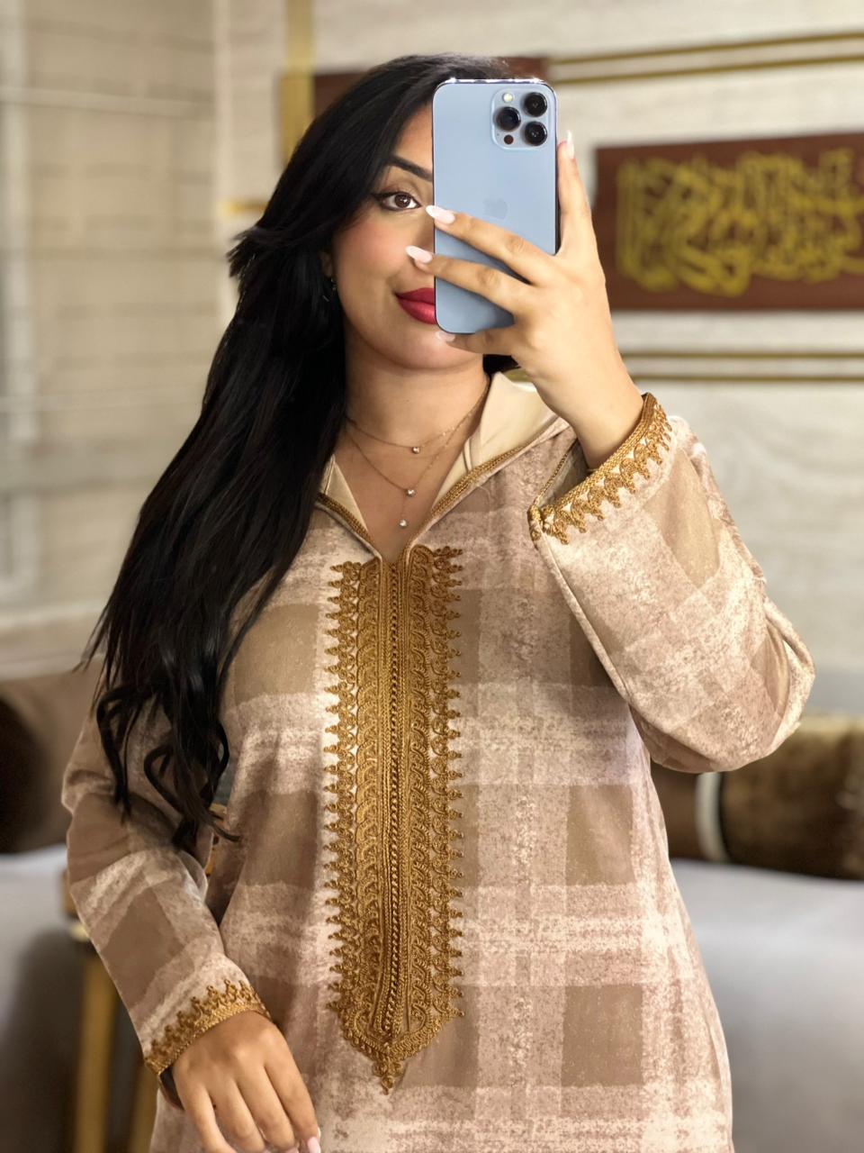 Jellaba d’Hiver en Fodan à Carreaux