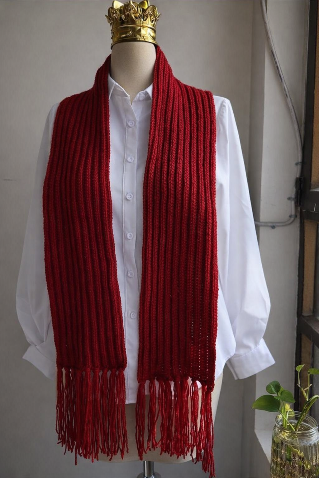 Écharpe Rouge « Mikasa » – Tendance 2025