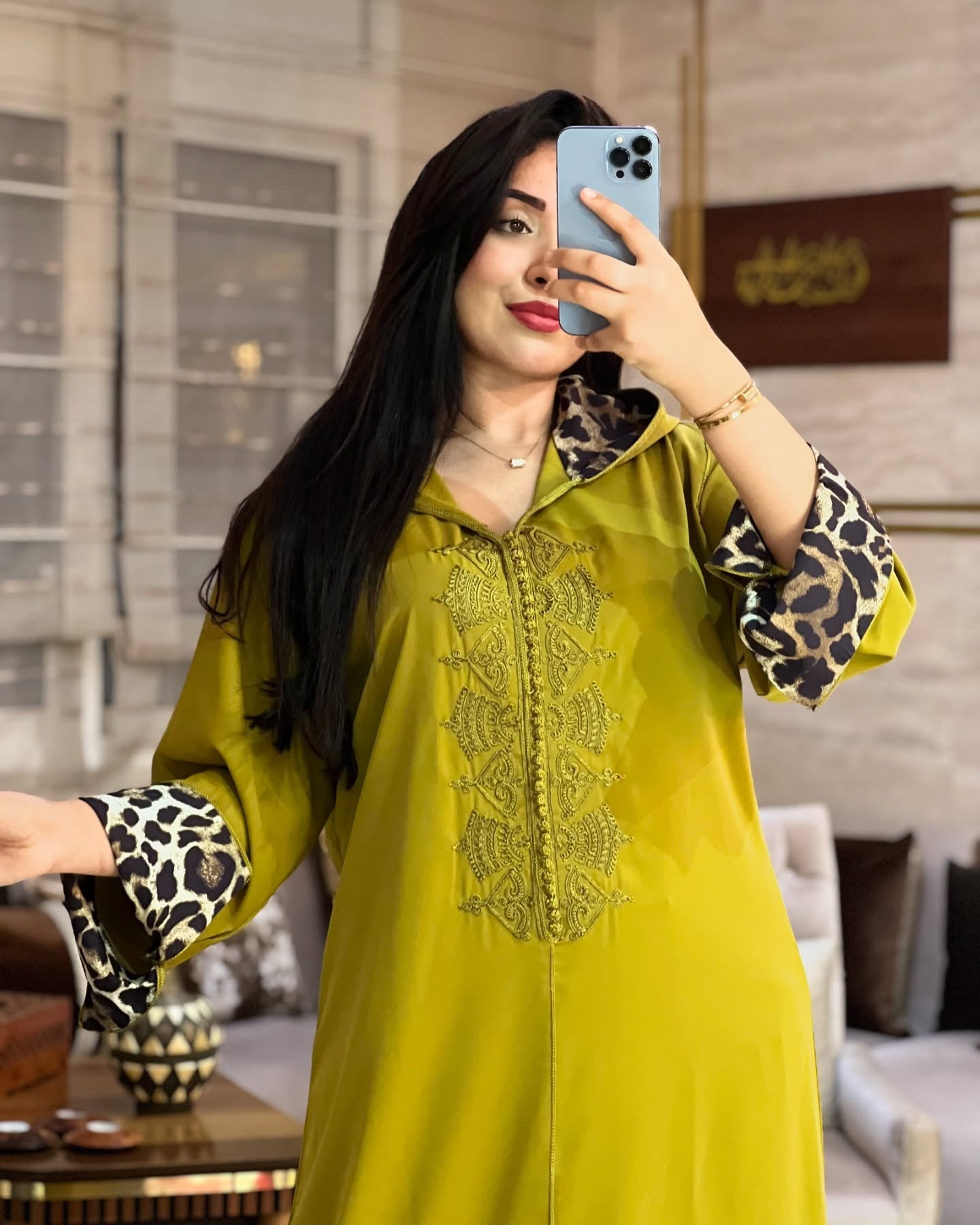 Jellaba Moderne Dégradé Style Tigre – REF 0745