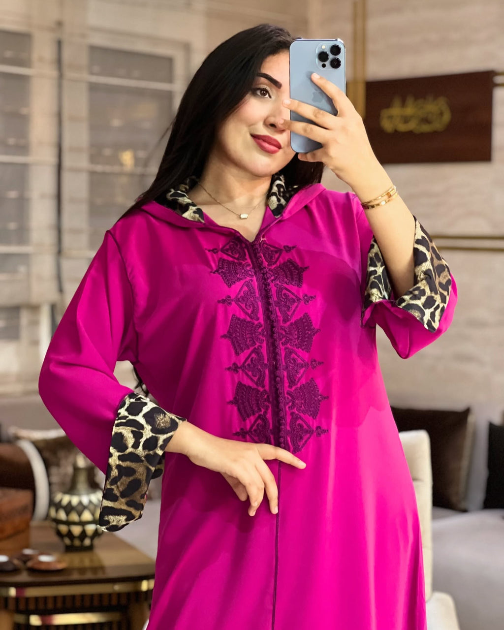 Jellaba Moderne Dégradé Style Tigre – REF 0745