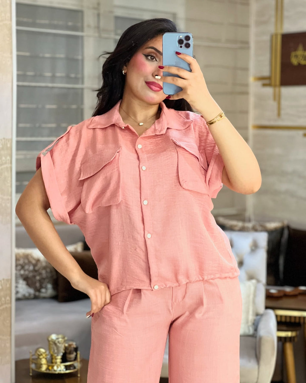 Ensemble Chemise & Pantalon en Lelan – REF 0321