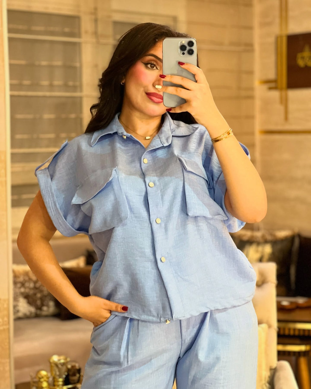 Ensemble Chemise & Pantalon en Lelan – REF 0321