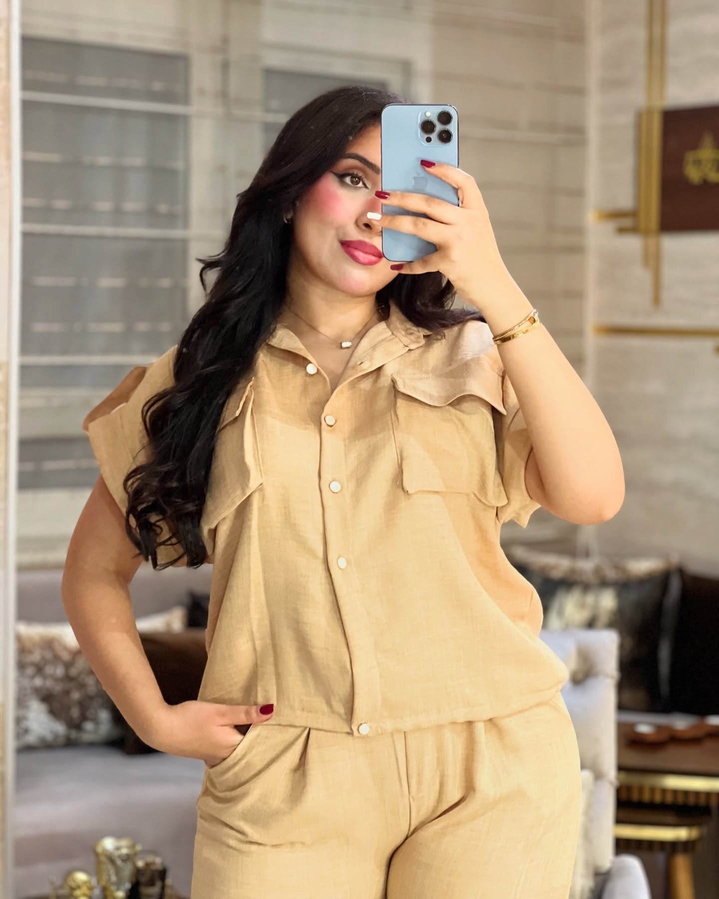 Ensemble Chemise & Pantalon en Lelan – REF 0321