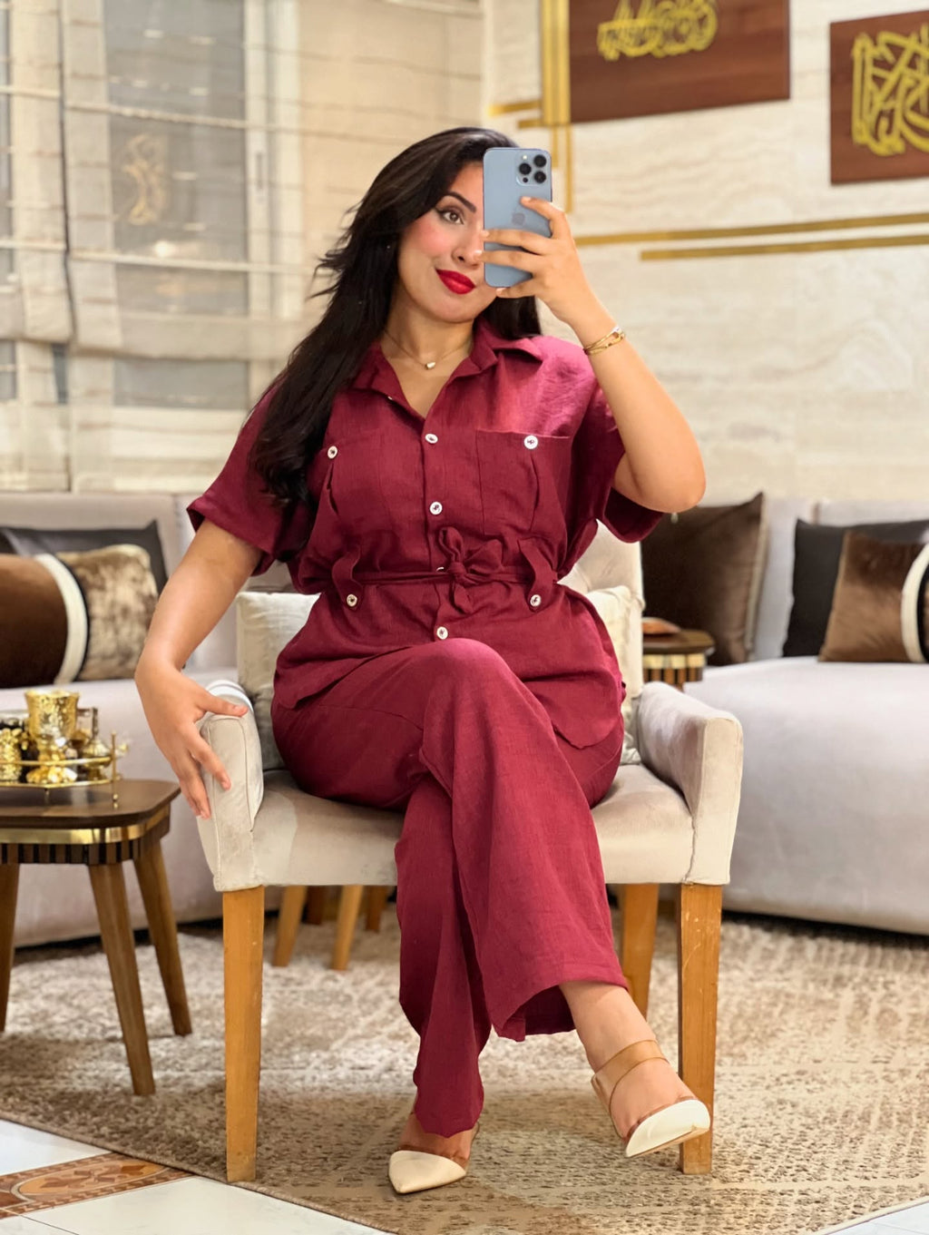 Ensemble Femme 2 Pièces Style Robe Lelan – REF 0592