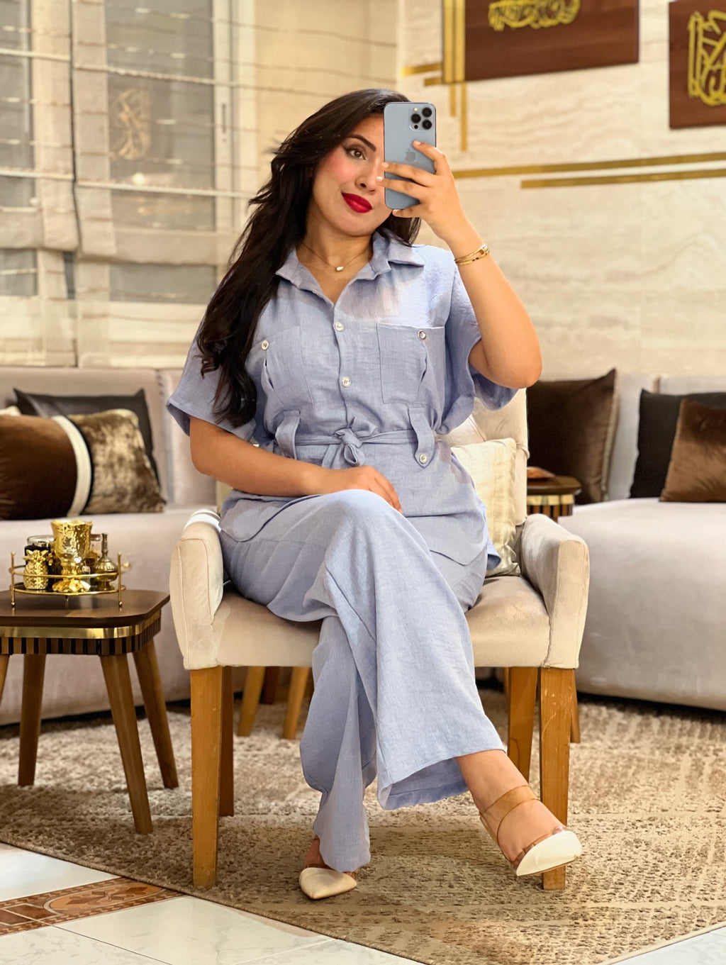 Ensemble Femme 2 Pièces Style Robe Lelan – REF 0592